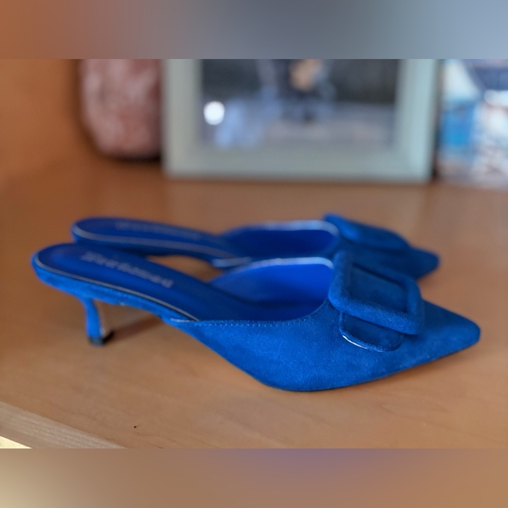 Fericzot Buckle Kitten Mule